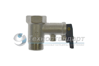 Клапан для водонагревателя, предохранительный, 1/2, с ручкой, 7 бар, 0,7 МПа