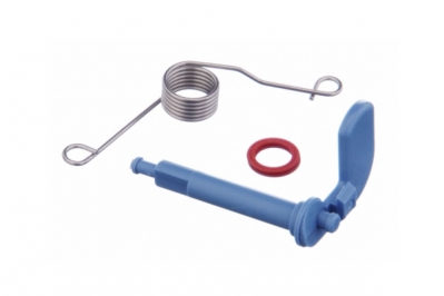 Рычаг диспенсера + пружина + прокладка (уплотнитель) для посудомоечной машины Bosch 166630