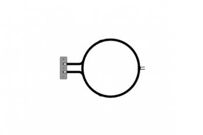 Универсальный круглый тэн (нагревательный элемент) конвекции для духовки 2500W RE0251